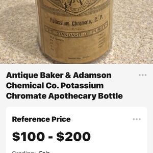 Potassium Chromate Apothecary Bottle - Brown